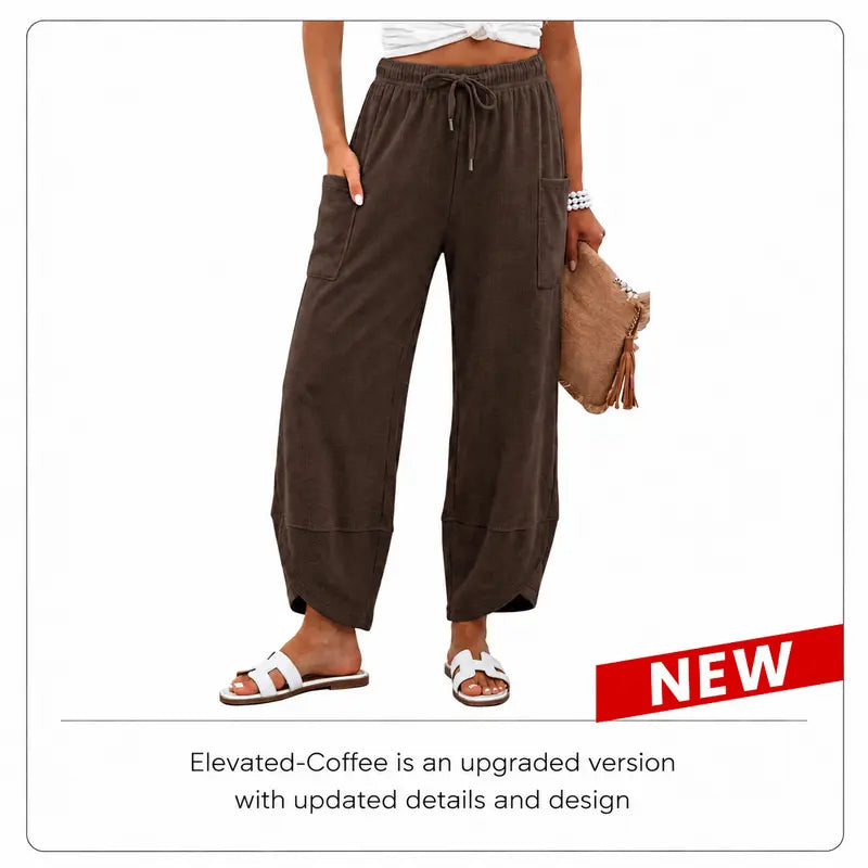 🔥SummerVibes Women's Baggy Wideleg Pants✨ | Casual Elastic Waisted ✦Palazzo Harem Pants✦ with Pockets👖 | 🚨LAST‑DAY LOW‑PRICE CLEARANCE SALE🚨